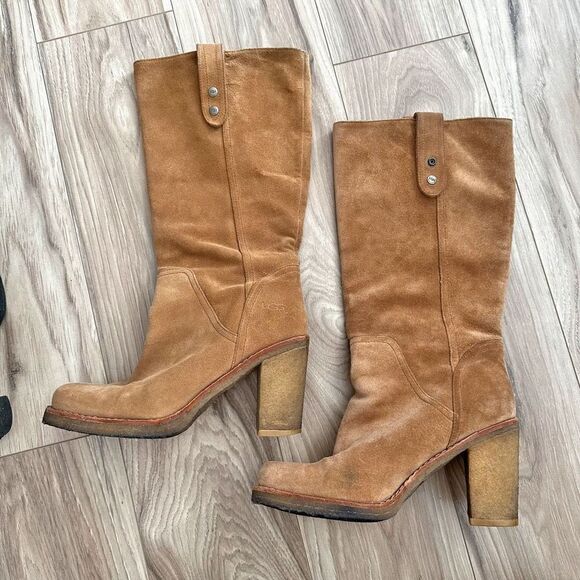 UGG | Ugg Australia Josie Boots Mid Calf Convertible Ankle Boot Bootie | Size 8 - Picture 2 of 12